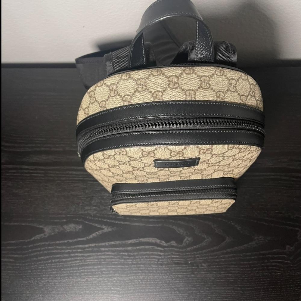 Gucci Beige and Black Men's Backpack - Picture 2 of 11